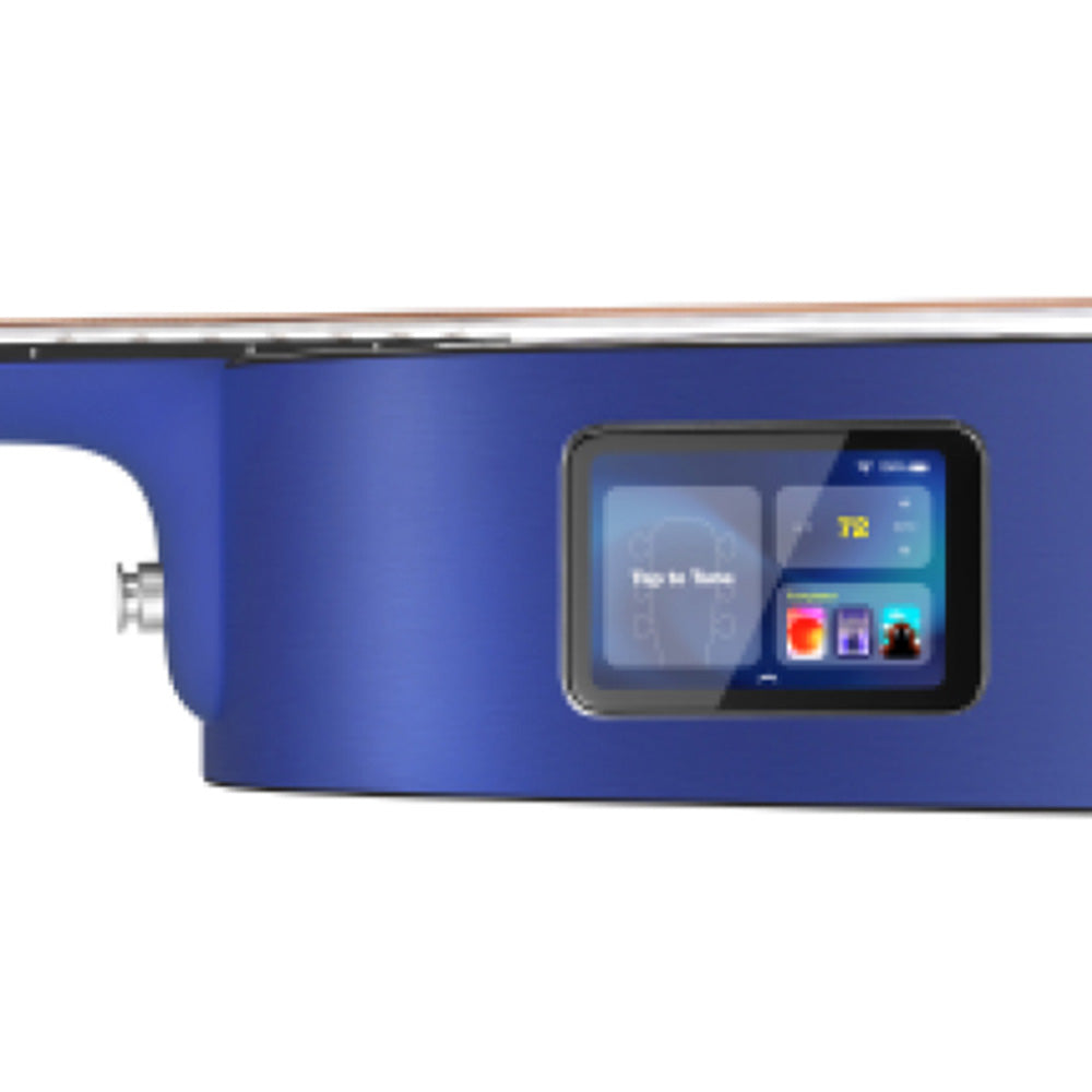 Lava Music LAVA ME Play White with Blue 36" Acoustic-Electric Guitar w/Bag-Guitar-Lava Music-Hermes Music